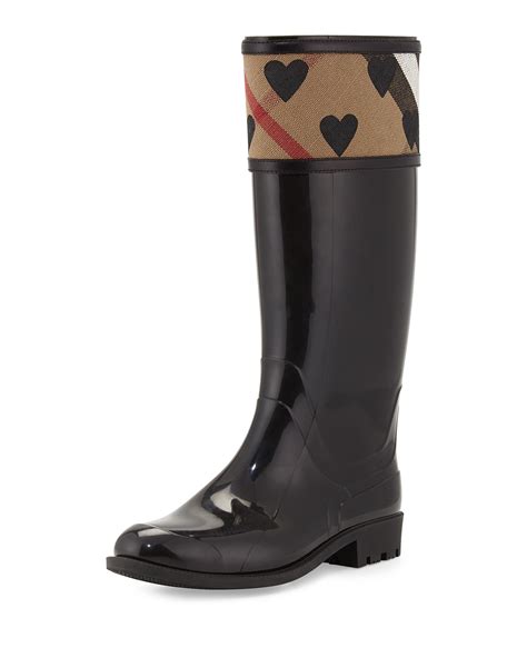 burberry rain boots with hearts|authentic Burberry rain boots.